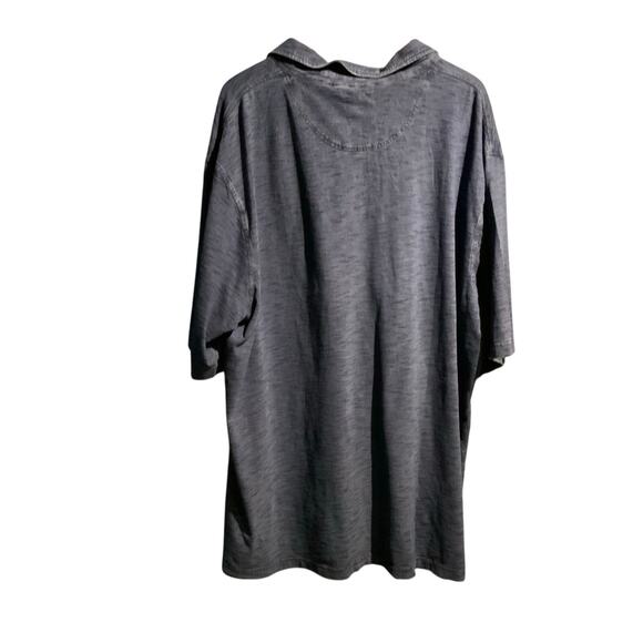 Jos A Banks 3X Polo Shirt Blue Denim look Office Business Casual Work Preppy - Picture 2 of 3